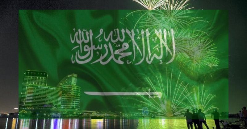 Saudi Celebrates National Day with Fireworks, Concerts, & Art Exhibits