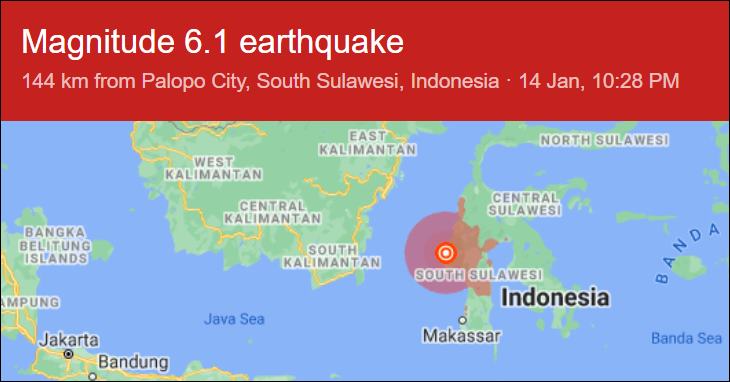 6.2 magnitude earthquake indonesia